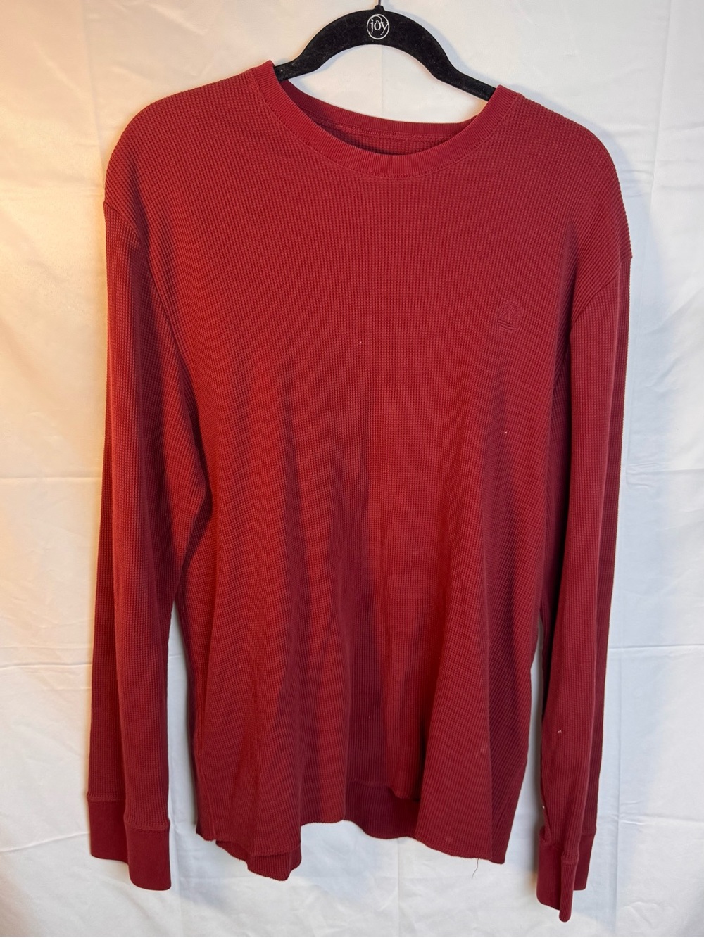 Timberland Long-Sleeve Waffle Thermal Shirt — Deep Red - Picture 1 of 4